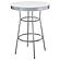 Retro 3-piece Round 1950s Bistro Pub Bar Table Set White by Coaster