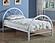 Marjorie Twin Platform Bed White by Coaster