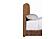 Laughton Hand-Woven Banana Leaf Eastern King Headboard Amber by Coaster