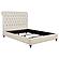 Devon 57-inch Upholstered Panel Bed Beige by Coaster