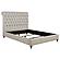 Devon Tufted Upholstered Eastern King Headboard Beige by Coaster