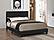 Mauve Bed Upholstered Queen Black by Coaster