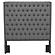 Camille Tall Tufted Queen Headboard Grey by Coaster