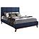 Charity Eastern King Upholstered Bed Blue by Coaster