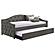 Sadie Upholstered Twin Daybed w/Trundle Grey by Coaster