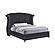 Barzini Eastern King Tufted Upholstered Bed Black by Coaster