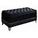 Barzini Tufted Rectangular Trunk with Nailhead Black by Coaster