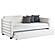 Patricia Boucle Upholstered Twin Daybed w/Trundle White by Coaster