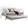 Marina Twin Metal Daybed with Trundle White by Coaster