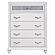 Barzini 5-piece Queen Upholstered Tufted Bedroom Set White by Coaster