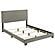 Dorian Fabric Upholstered Panel Bed Taupe by Coaster