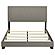 Dorian Fabric Upholstered Panel Bed Taupe by Coaster