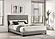 Dorian Fabric Upholstered Panel Bed Taupe by Coaster