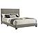 Dorian Fabric Upholstered Panel Bed Taupe by Coaster