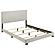 Dorian Fabric Upholstered Panel Bed Cream by Coaster