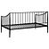 Newbury Metal Twin Daybed Frame Matte Black by Coaster