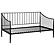 Newbury Metal Twin Daybed Frame Matte Black by Coaster