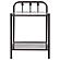 Livingston 1-shelf Nightstand w/Glass Top Dark Bronze by Coaster