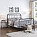 Livingston 1-shelf Nightstand w/Glass Top Dark Bronze by Coaster