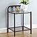 Livingston 1-shelf Nightstand w/Glass Top Dark Bronze by Coaster