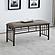 Livingston Upholstered Bench Brown and Dark Bronze by Coaster