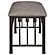 Livingston Upholstered Bench Brown and Dark Bronze by Coaster