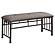 Livingston Upholstered Bench Brown and Dark Bronze by Coaster