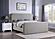 Wren Upholstered Queen Platform Bed Grey by Coaster