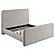 Wren Upholstered Queen Platform Bed Grey by Coaster