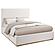 Knox Upholstered Eastern King Platform Bed Cream by Coaster