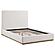 Knox Upholstered Eastern King Platform Bed Cream by Coaster