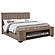 Senna Upholstered Audio Flame Visualizer Bed Brown by Coaster