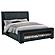 Preston Upholstered Audio Flame Visualizer Bed Blue by Coaster