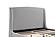 Mosby Upholstered Curved Headboard Queen Platform Bed Light Grey by Coaster
