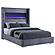 Tisdall Upholstered Flame Visualizer Bed Grey by Coaster