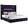 Tisdall Upholstered Flame Visualizer Bed Black by Coaster