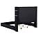 Tisdall Upholstered Flame Visualizer Bed Black by Coaster