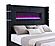 Tisdall Upholstered Flame Visualizer Bed Black by Coaster