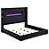 Tisdall Upholstered Flame Visualizer Bed Black by Coaster