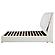 Gwendoline Upholstered Queen Platform Bed w/Pillow Headboard White by Coaster