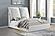 Gwendoline Upholstered Queen Platform Bed w/Pillow Headboard White by Coaster