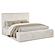 Rebecca Faux Fur Upholstered Bed Cream by Coaster