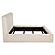 Rebecca Faux Fur Upholstered Bed Cream by Coaster