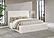Rebecca Faux Fur Upholstered Bed Cream by Coaster