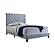 Warner Eastern King Upholstered Bed Slate Blue by Coaster