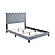 Warner Eastern King Upholstered Bed Slate Blue by Coaster