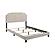 Tamarac Upholstered Nailhead Queen Bed Beige by Coaster
