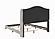Sonoma Camel Back Full Bed Beige by Coaster