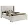 Alamosa Boucle Upholstered Wingback Bed White by Coaster