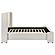 Alamosa Boucle Upholstered Wingback Bed White by Coaster